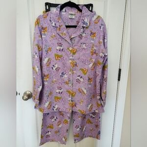 Ladies Disney Cotton Flannel Pajamas M